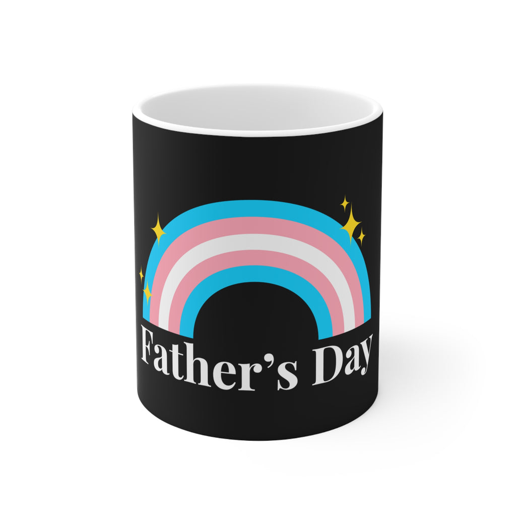 Transgender Pride Flag Ceramic Mug - Father's Day Printify