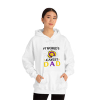 Thumbnail for SHAVA CO Intersexual Flag , Unisex Heavy Blend™ Hooded Sweatshirt - #1 World's Gayest Dad Printify