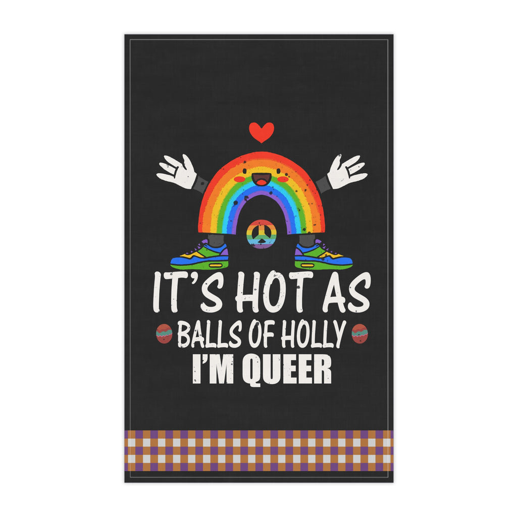 Christmas LGBTQ  Kitchen Towel - I am Queer Printify