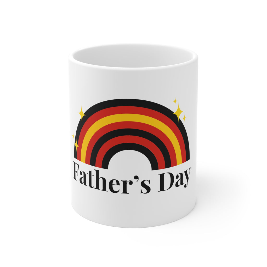 Rubber Pride Flag Ceramic Mug - Father's Day Printify