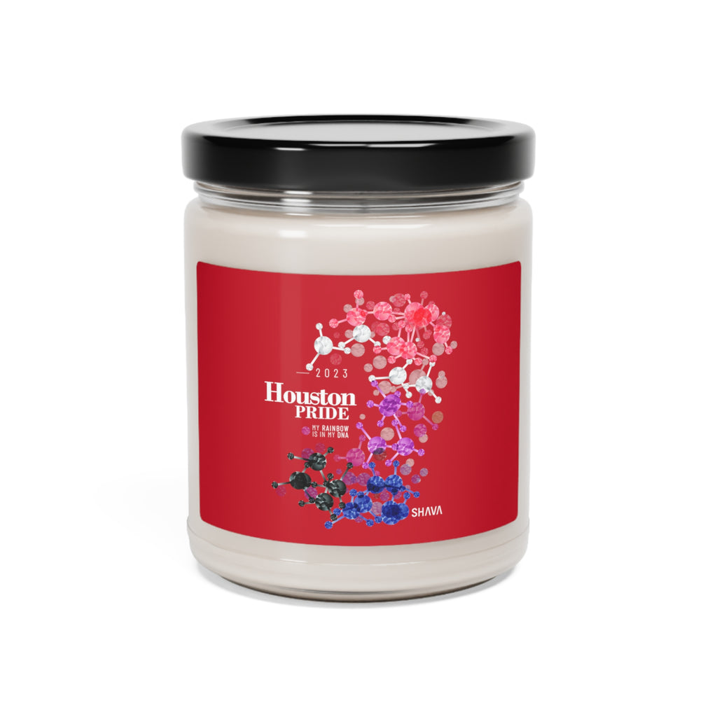 SHAVA CO Genderfluid Flag 2023 Pride, Houston Scented Soy Candle, 9oz Printify