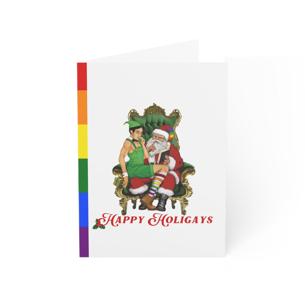 Merry Queermas Greeting Cards ' Happy Holigays (White) SHAVA CO