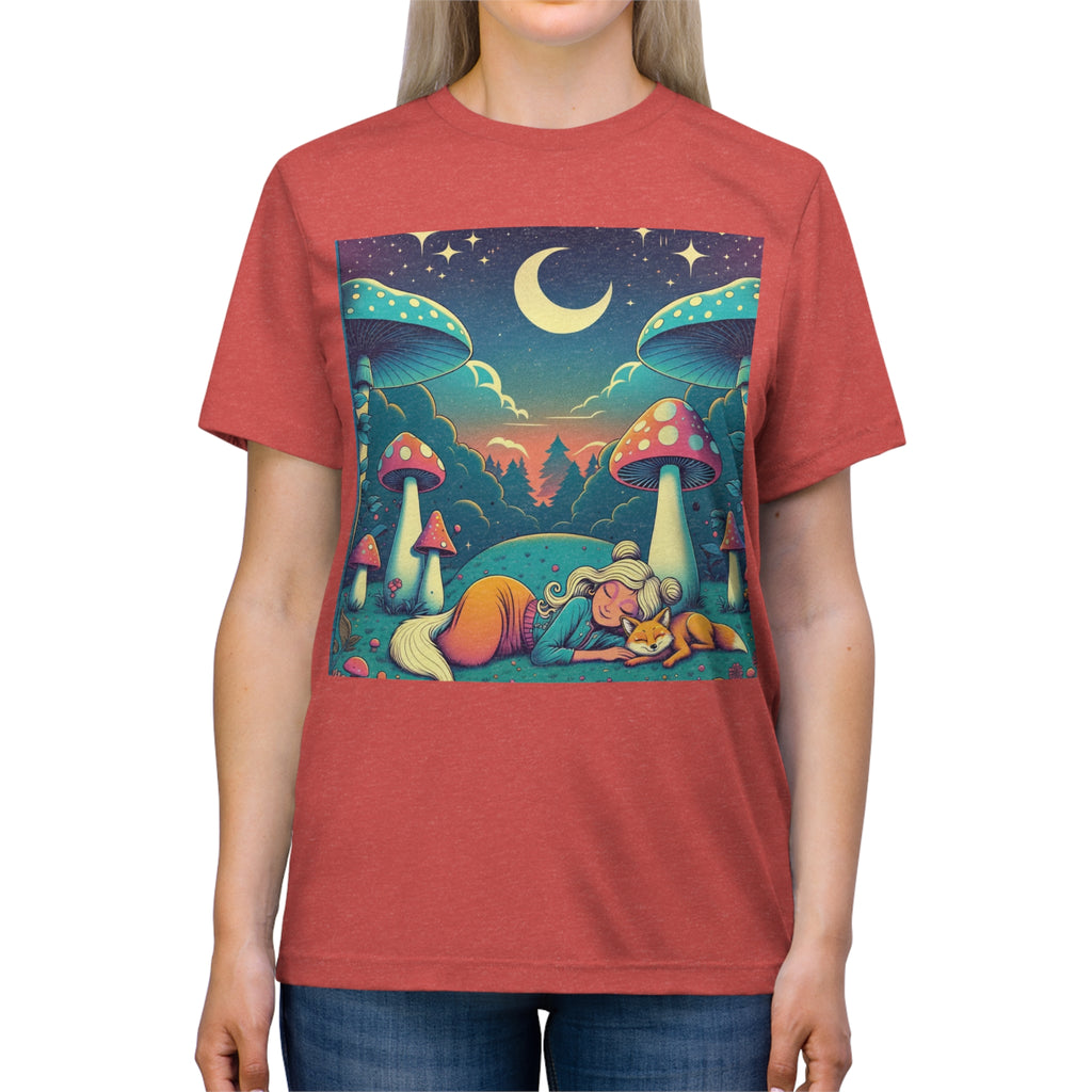 unisex Triblend Tee - What Meant For Me Will Find Its Way To Me - Small Girl Printify