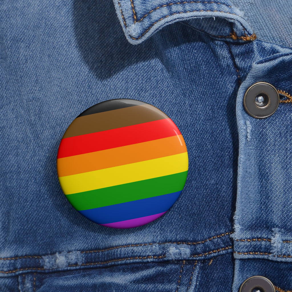 Philadelphia Pride Flag Custom Pin Buttons Printify