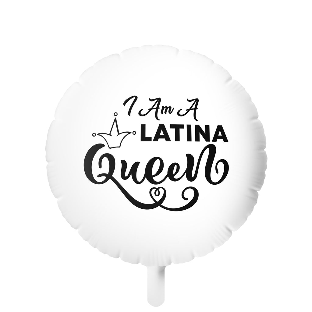 Christmas Mylar Helium Balloon ,I am Latina Queen Printify