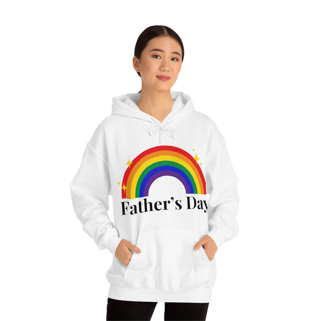 SHAVA CO Rainbow Flag, Unisex Heavy Blend™ Hooded Sweatshirt - Father's Day Printify