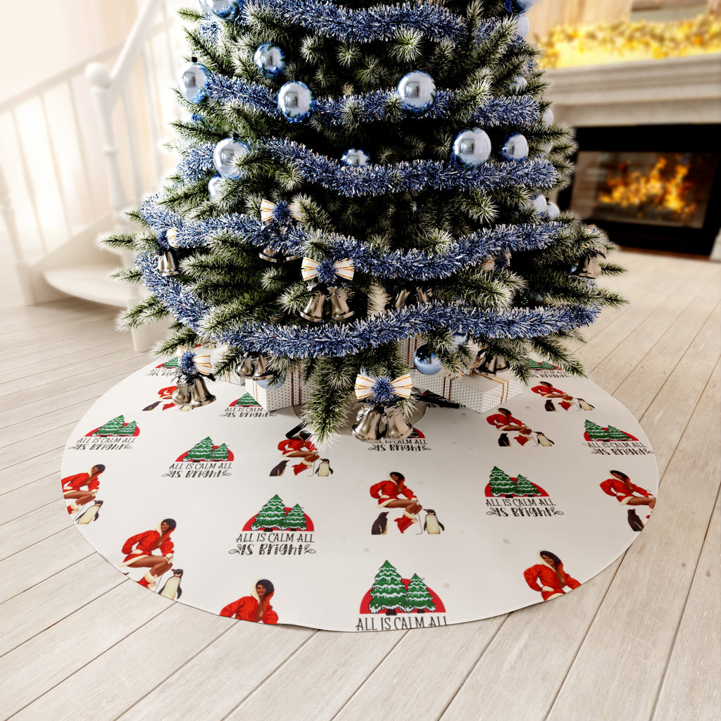 hristmas Round Tree Skirt , Merry Christmas Printify