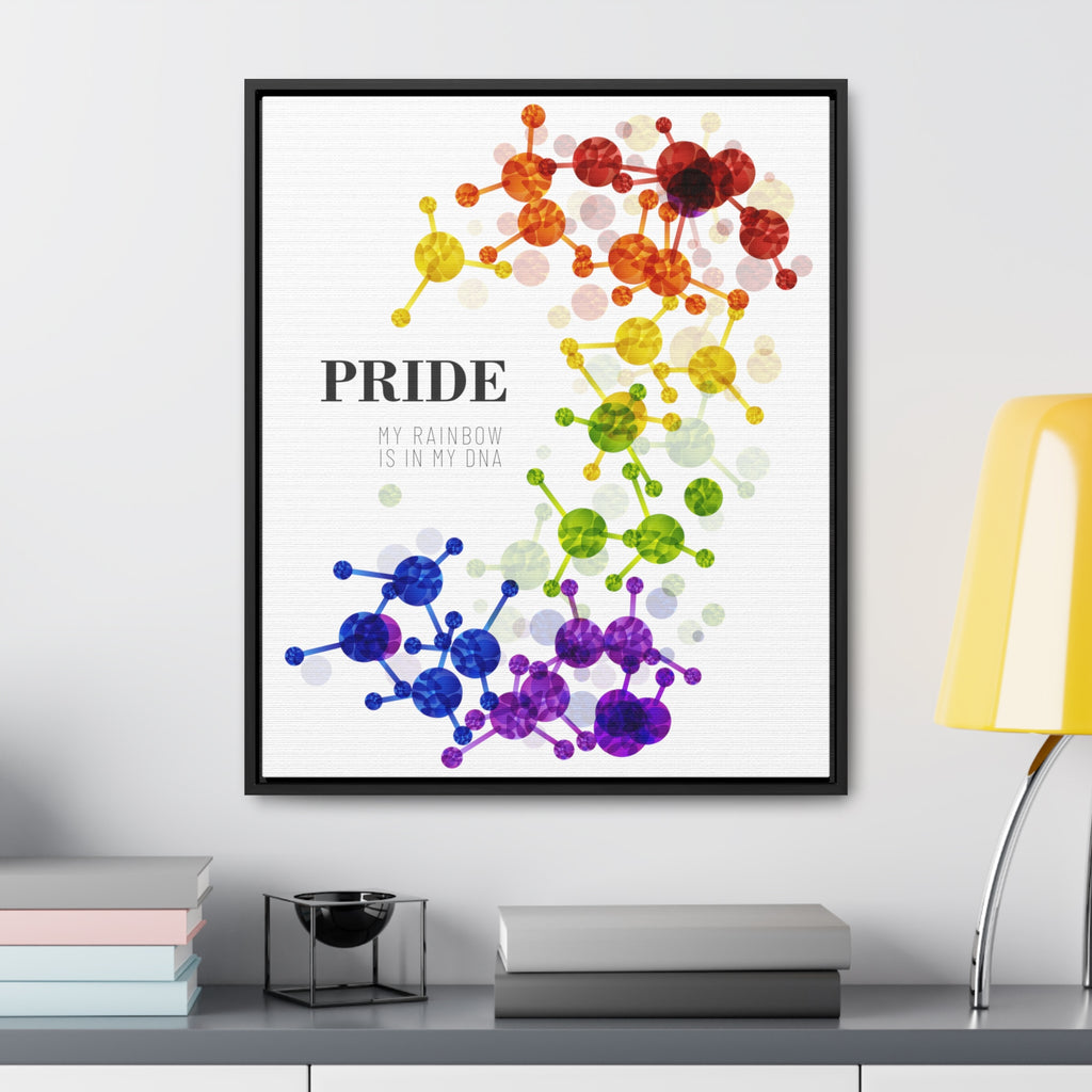 SHAVA CO Rainbow Flag Gallery Canvas Wraps, Vertical Frame Printify