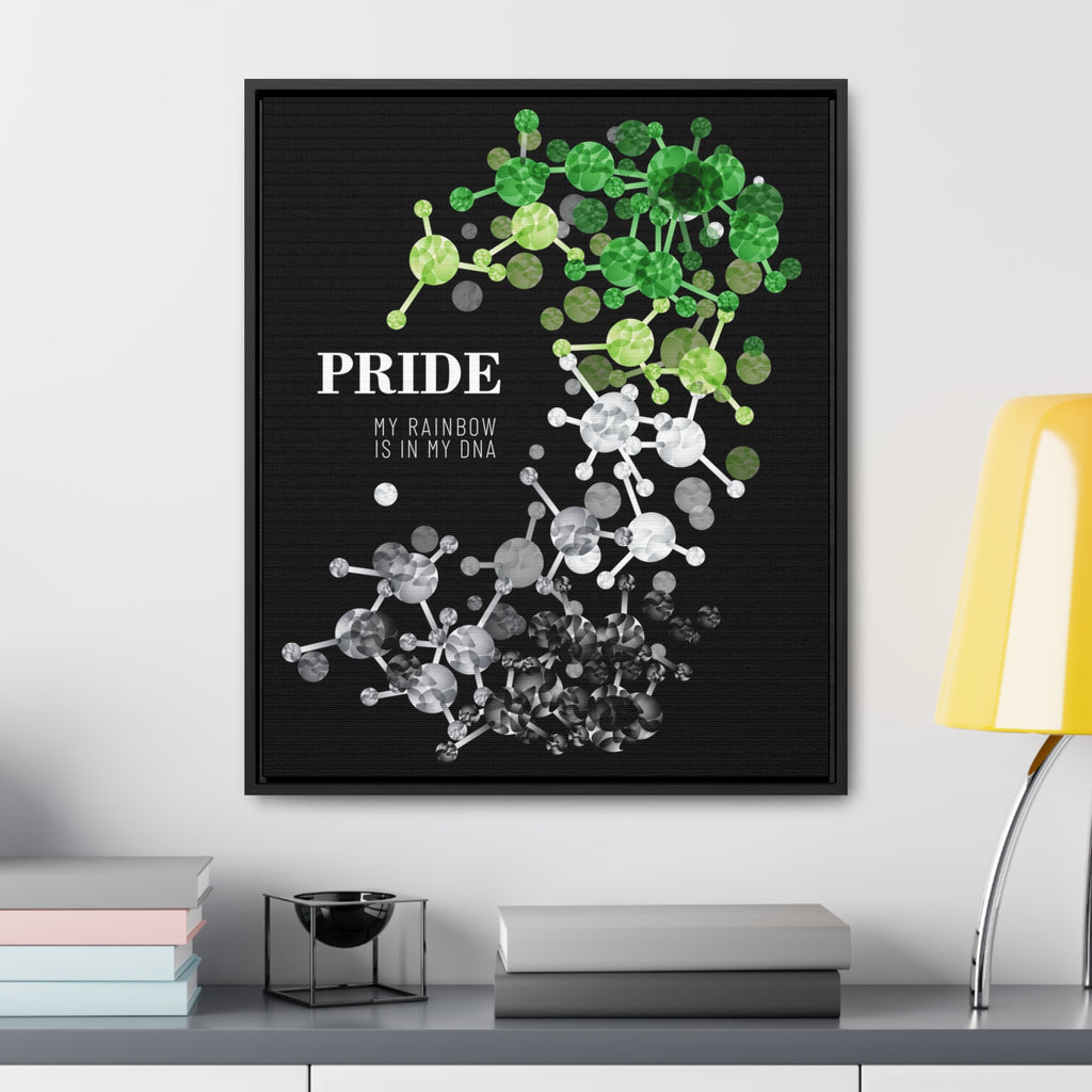 SHAVA CO Aromantic Flag Gallery Canvas Wraps, Vertical Frame Printify