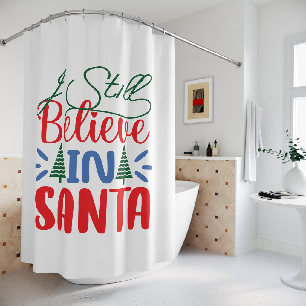 Christmas  Shower - Curtains -  Still Believe Printify