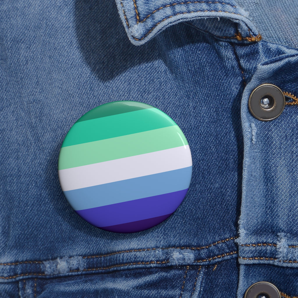 Gay Flag Pride Flag Custom Pin Buttons Printify