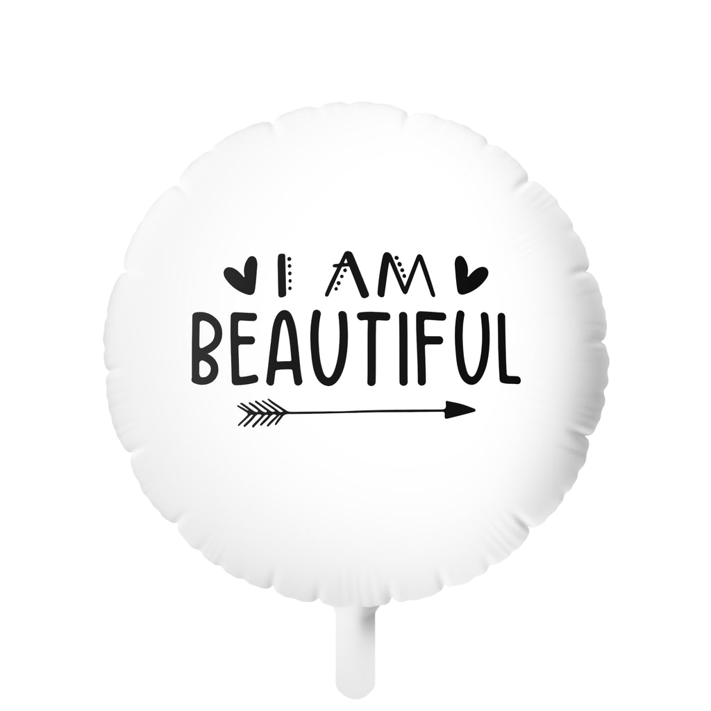 Christmas Mylar Helium Balloon ,I am Beautiful Printify