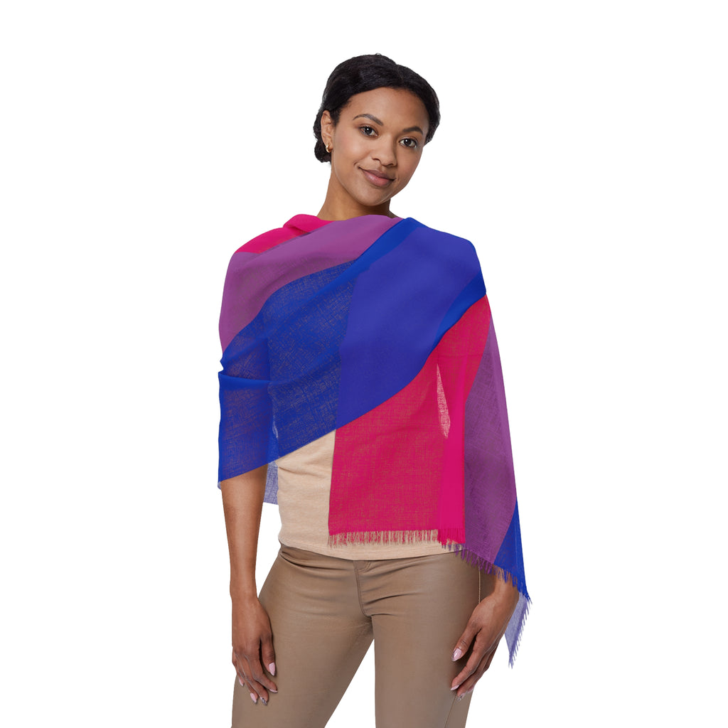 SHAVA CO Bisexual Flag Light Scarf Printify