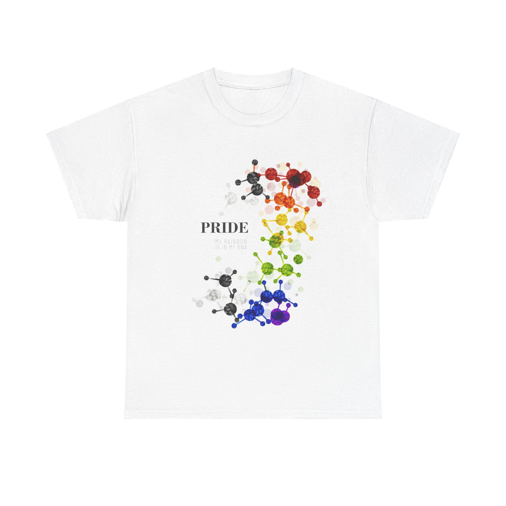 SHAVA CO  Straight Ally Pride Flag , Unisex Heavy Cotton Tee - My Rainbow Is In My DNA