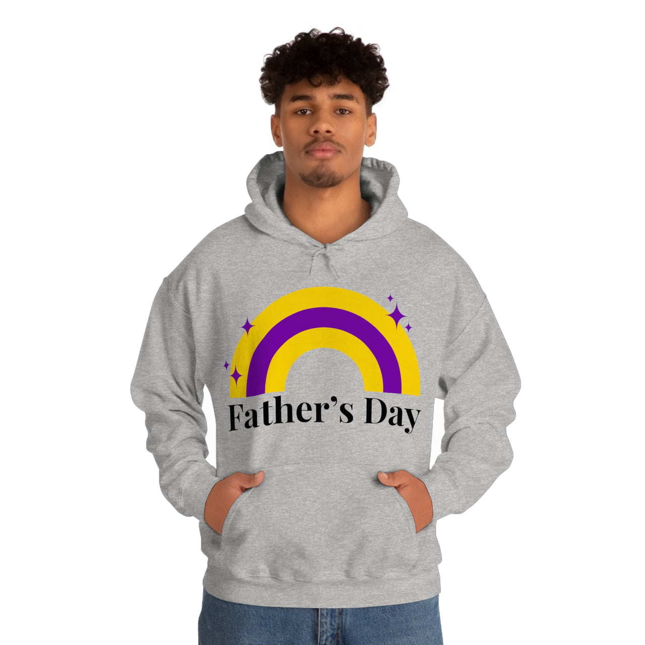 SHAVA CO Intersexual Flag, Unisex Heavy Blend™ Hooded Sweatshirt - Father's Day Printify