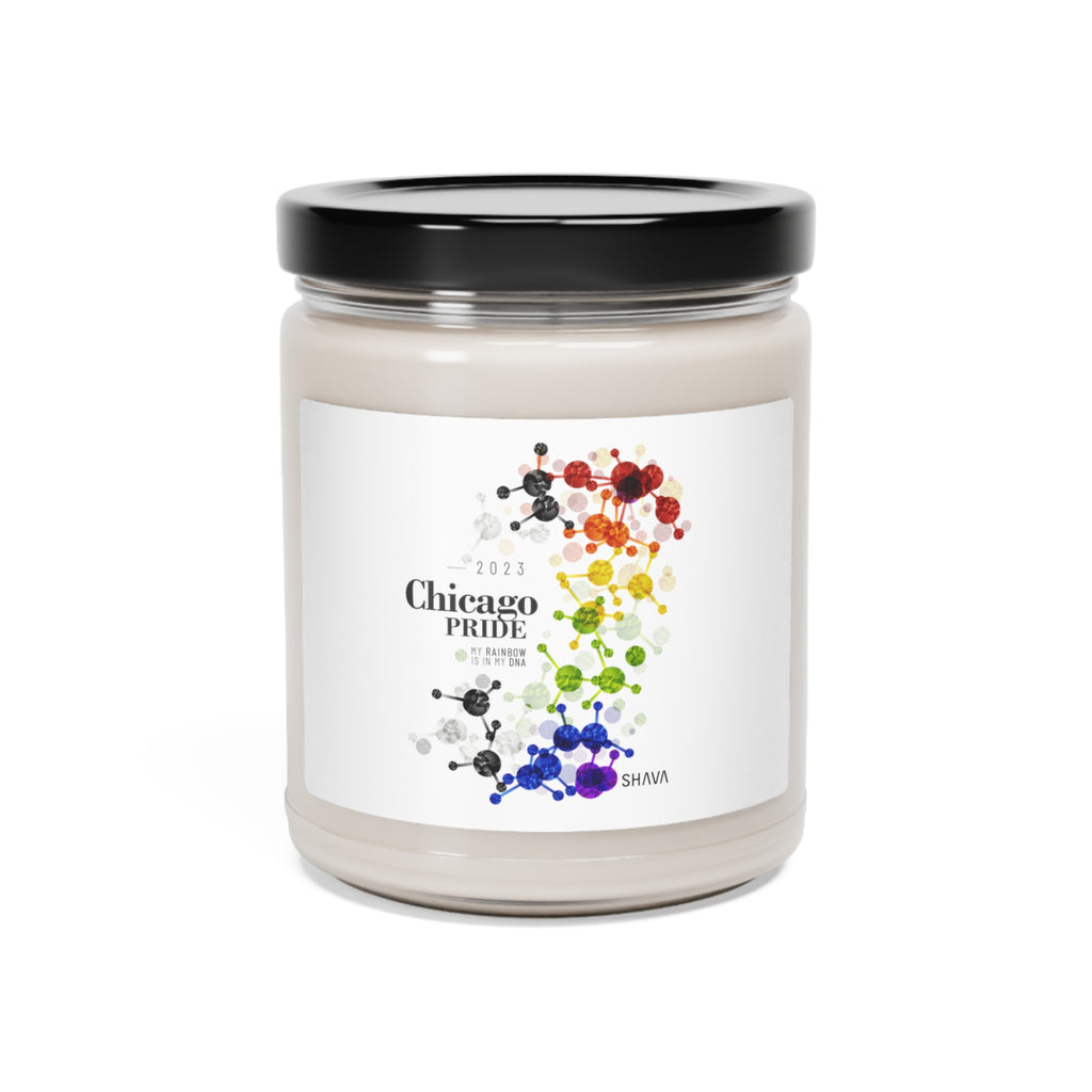SHAVA CO Straight Ally Flag 2023 Pride, Chicago Scented Soy Candle, 9oz Printify