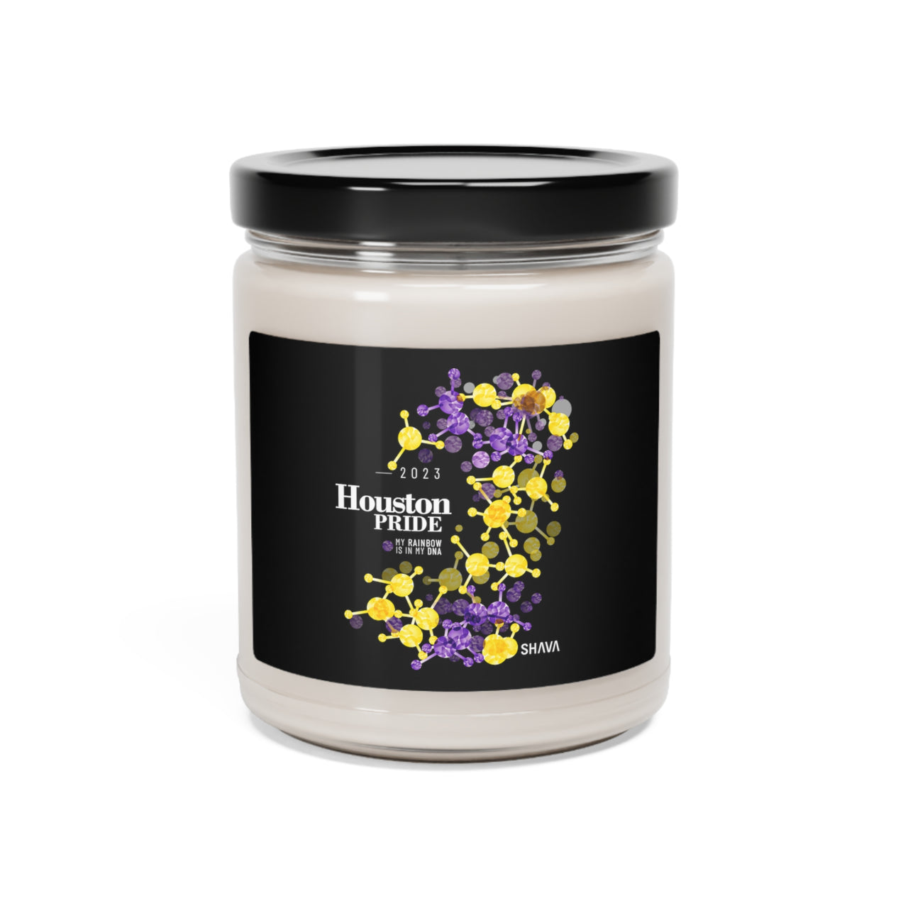 SHAVA CO Intersexual Flag 2023 Pride, Houston Scented Soy Candle, 9oz Printify
