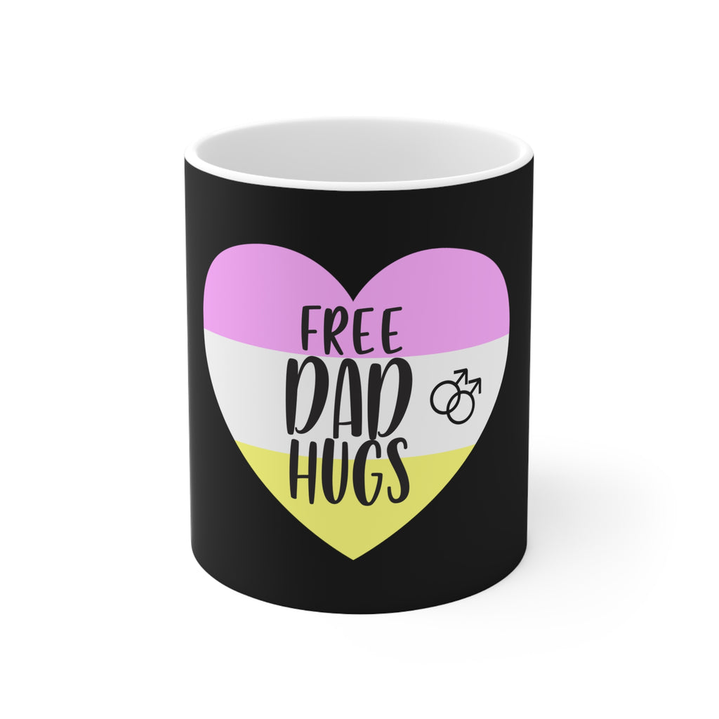 Twink Pride Flag Ceramic Mug - Free Dad Hugs Printify