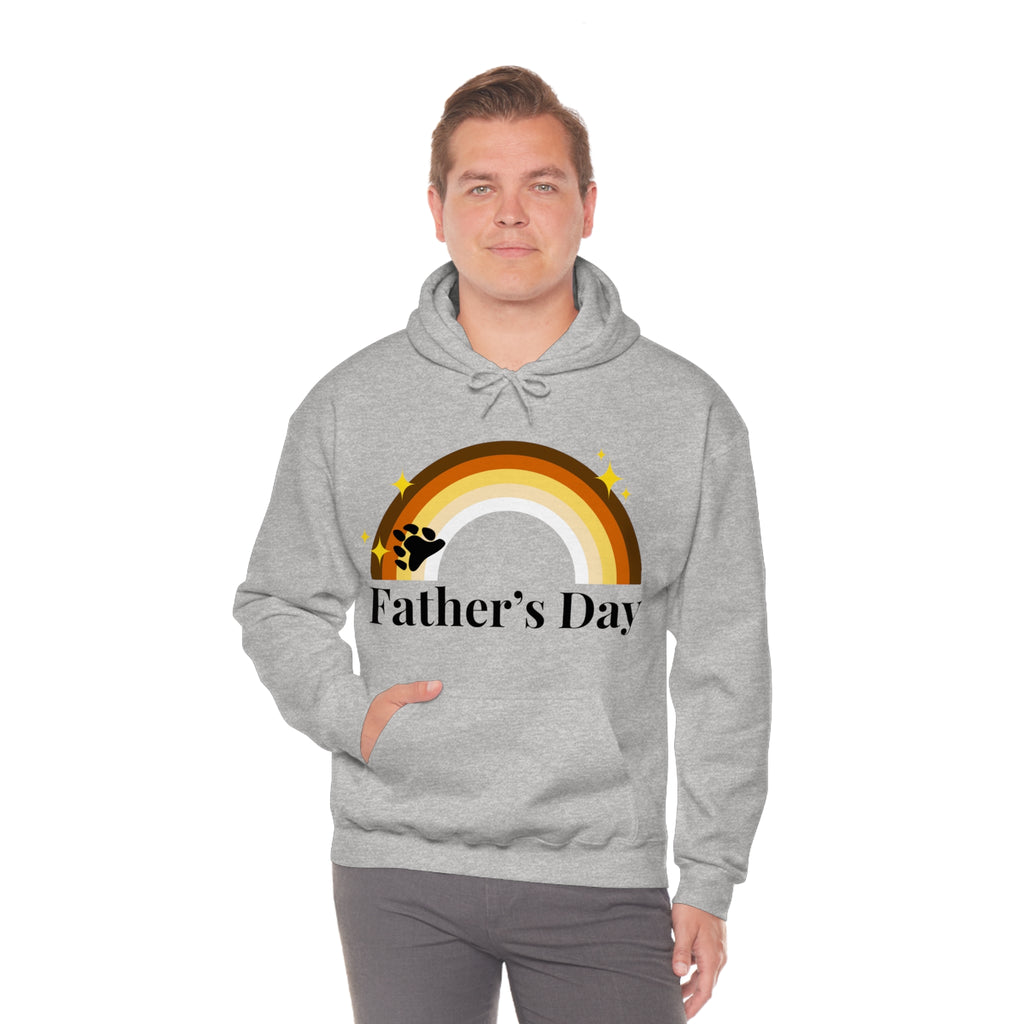 SHAVA CO Bear Flag, Unisex Heavy Blend™ Hooded Sweatshirt - Father's Day Printify