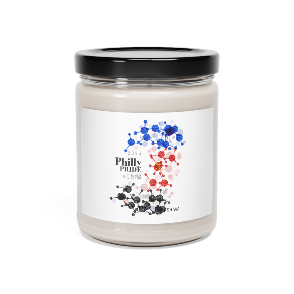 SHAVA CO Polyamory Flag 2023 Pride, Philly Scented Soy Candle, 9oz Printify