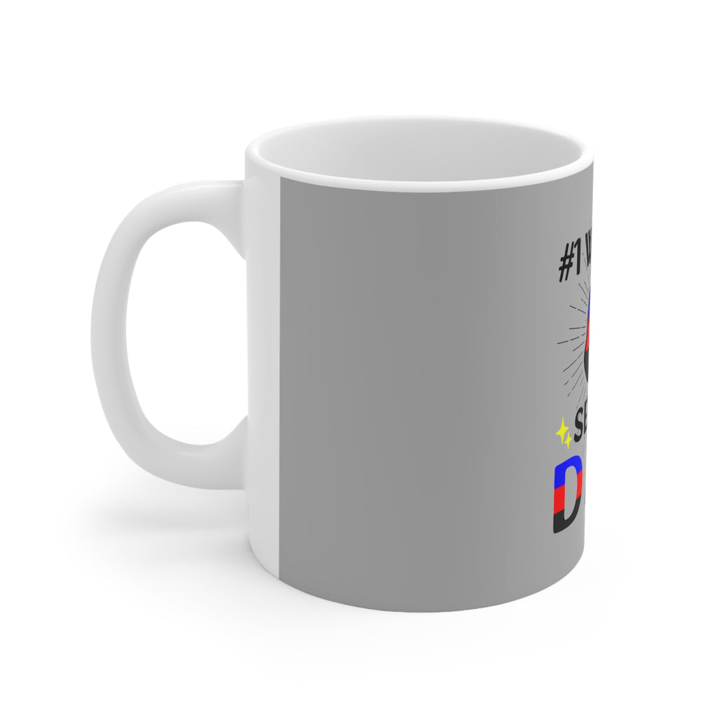 Polyamory Pride Flag Ceramic Mug - #1 World's Gayest Dad Printify