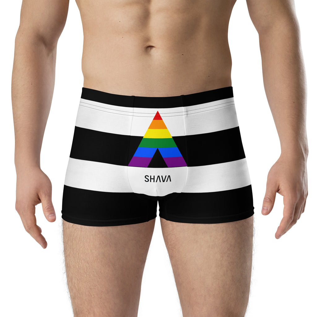 Straight Ally  Flag LGBTQ Boxer for Her/Him or They/Them SHAVA