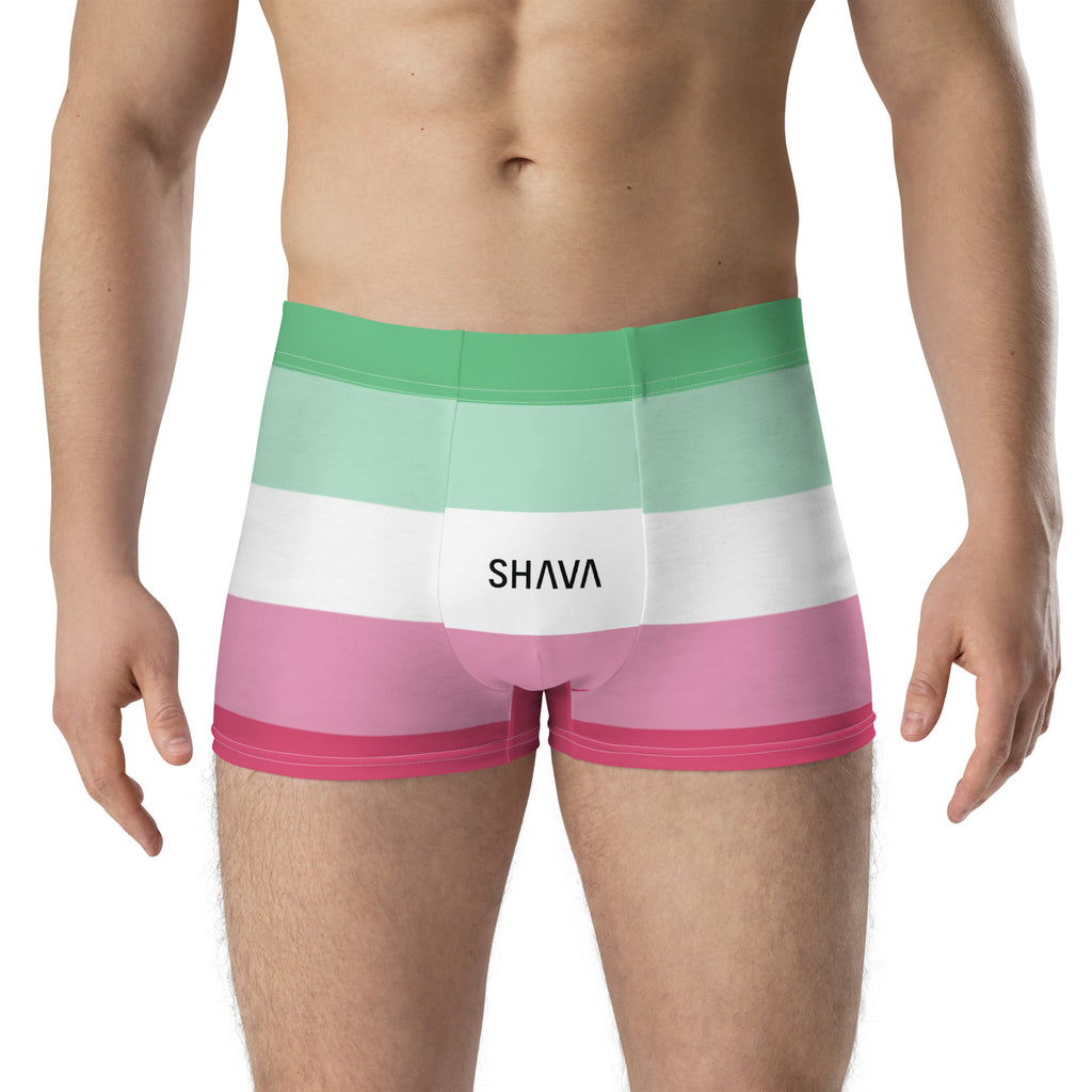 Abrosexual Flag LGBTQ Boxer for Her/Him or They/Them SHAVA