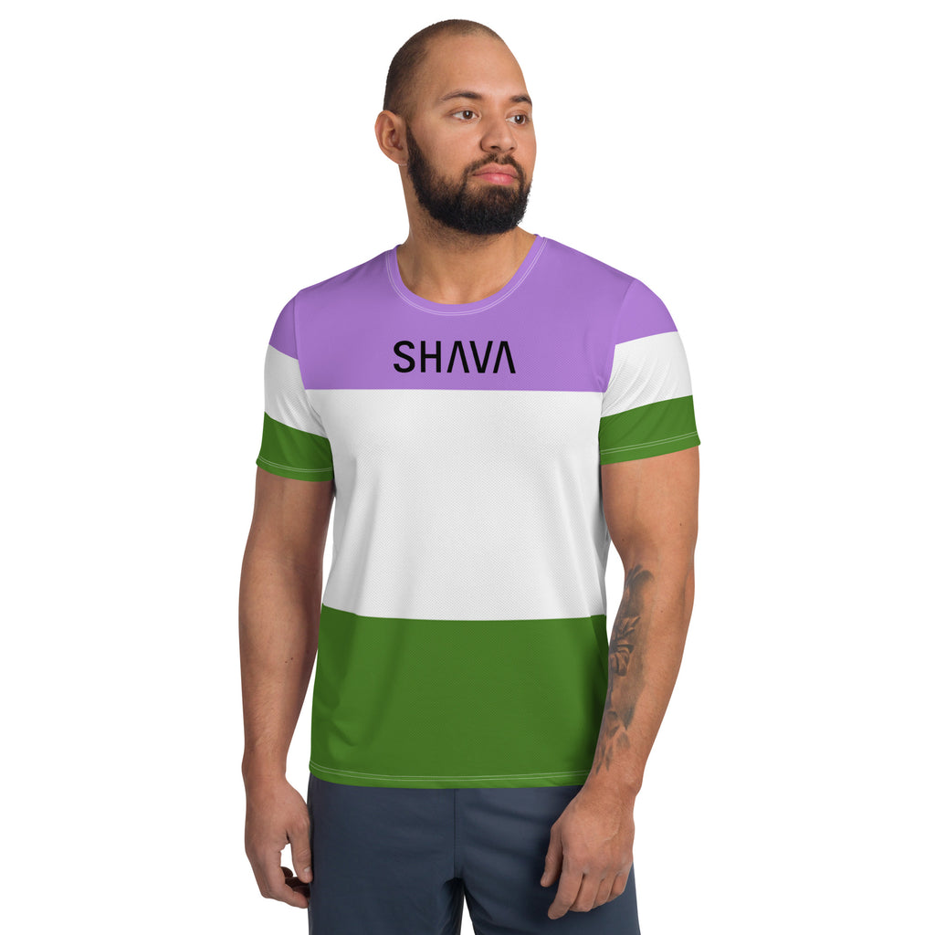 Gender Queer Flag LGBTQ T- Shirt Men's Size SHAVA CO