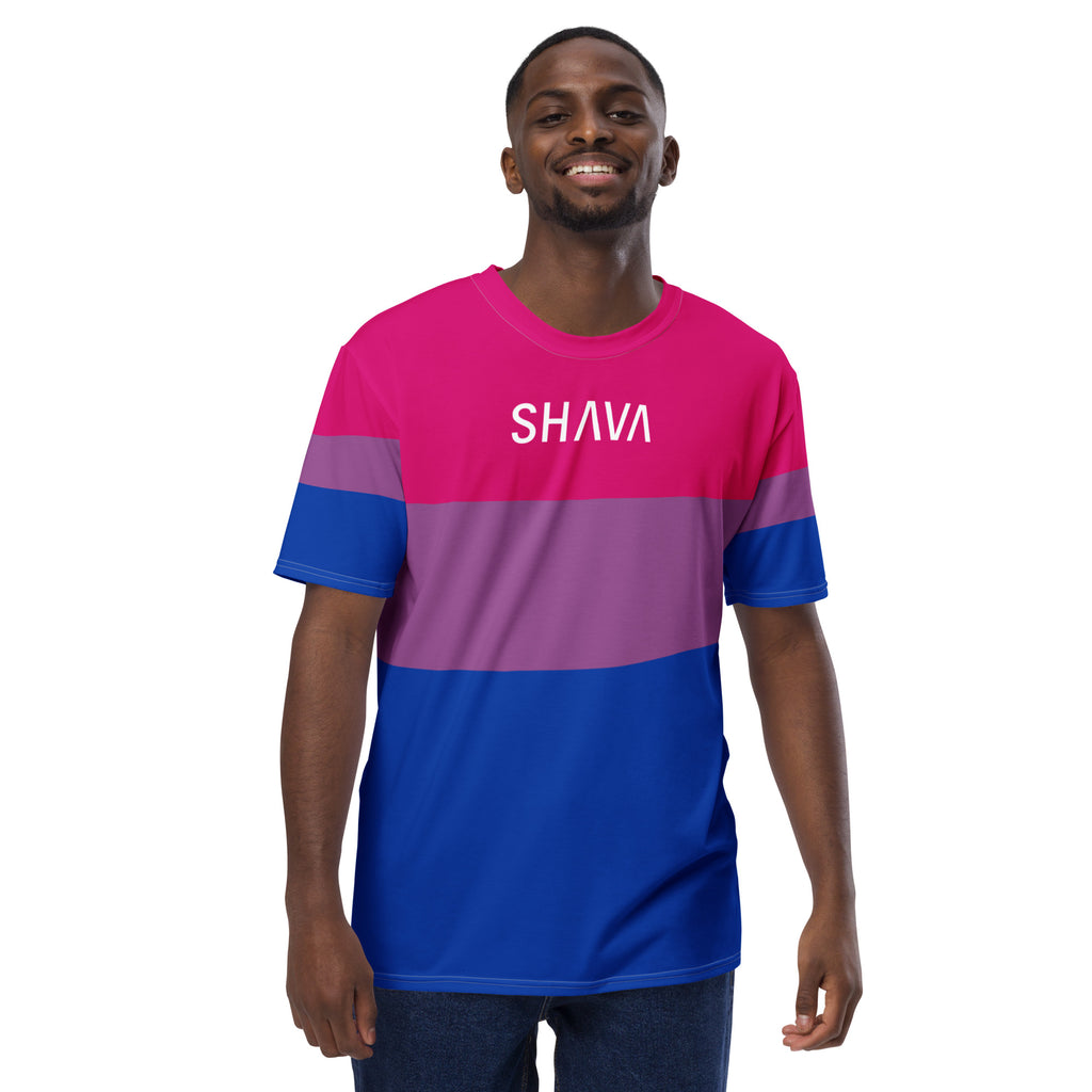 Bisexual Flag LGBTQ T- Shirt Men's Size SHAVA CO