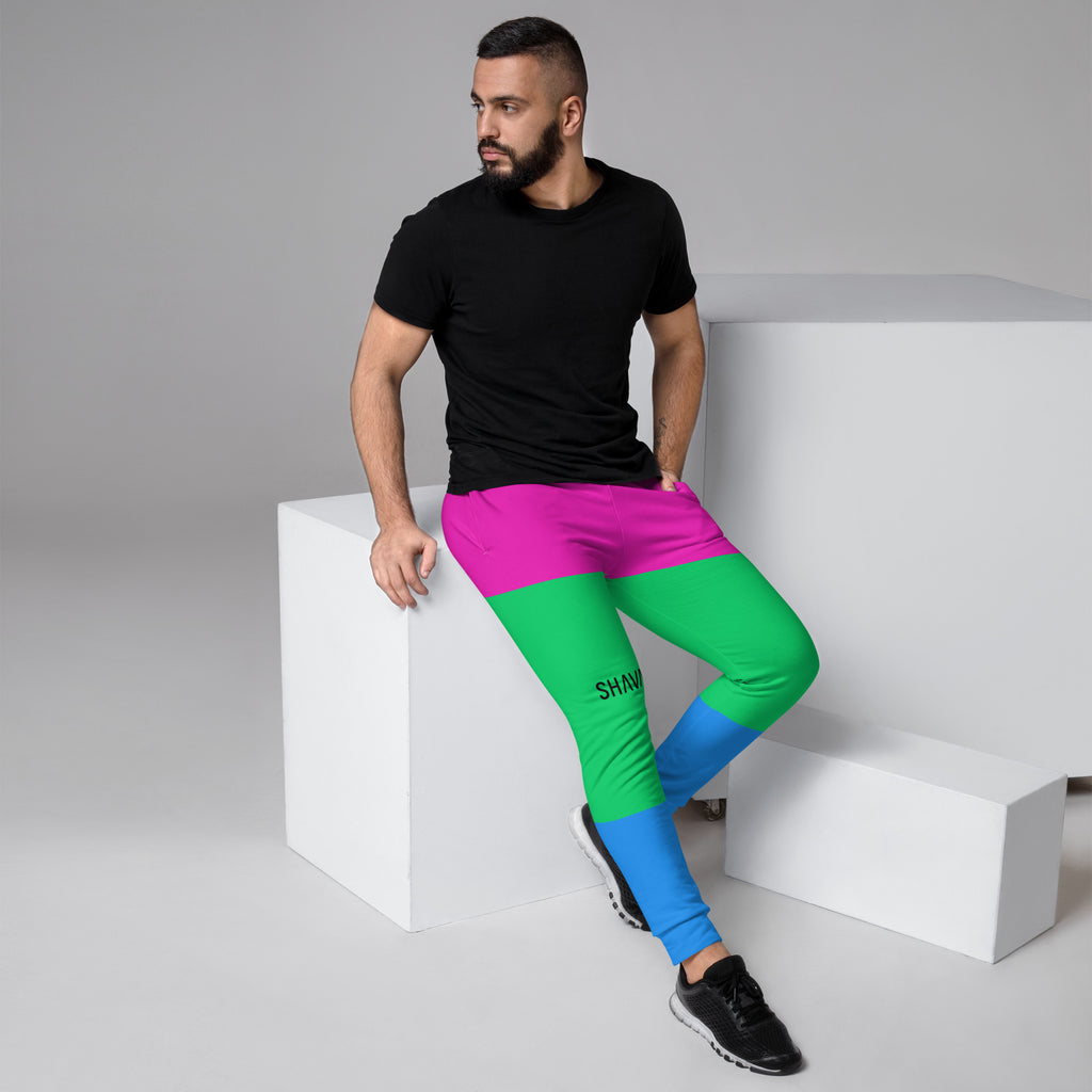 Polysexual Flag LGBTQ Joggers Men’s Size SHAVA CO