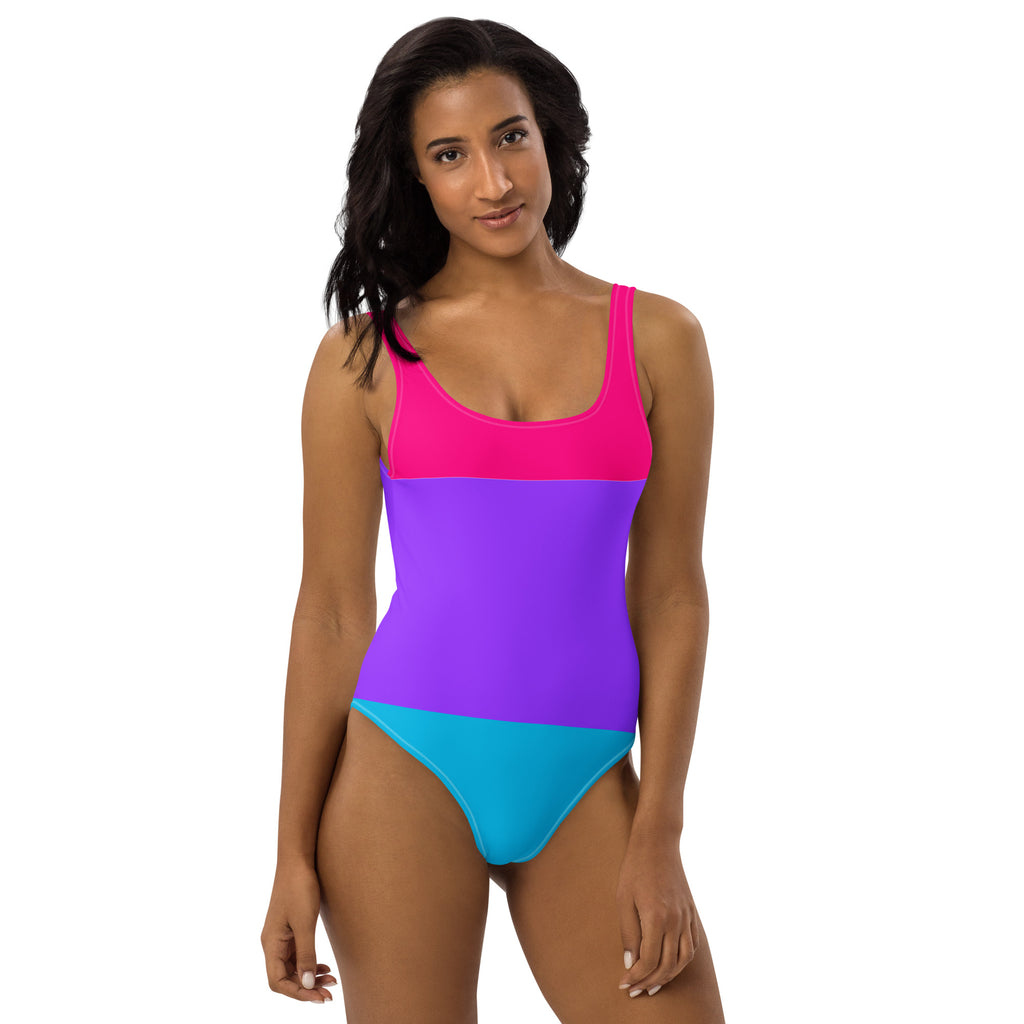 Androgyne Flag LGBTQ One-Piece Swimsuit Women’s Size SHAVA CO