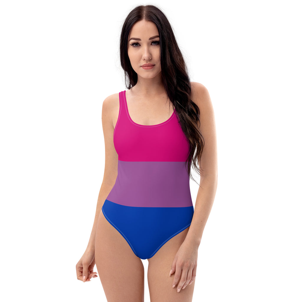 Bisexual Flag LGBTQ One-Piece Swimsuit Women’s Size SHAVA CO