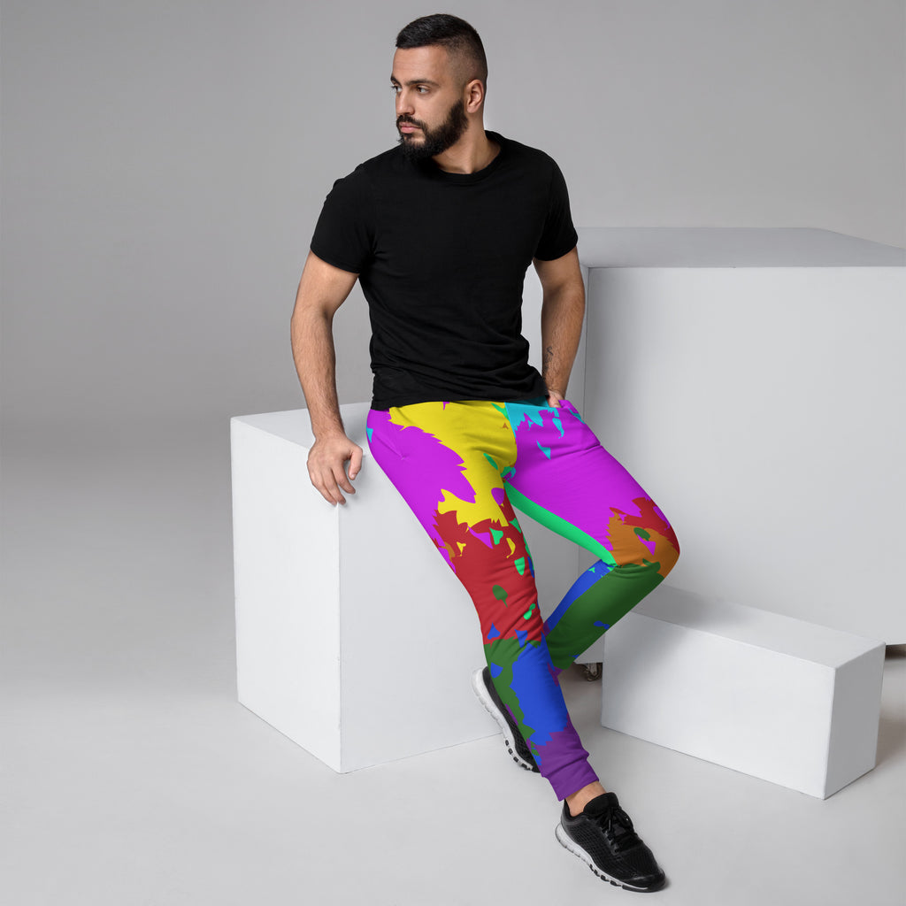 LGBTQIA+ Pride Flags Drips Men's Joggers- Lgbtq Flag SHAVA