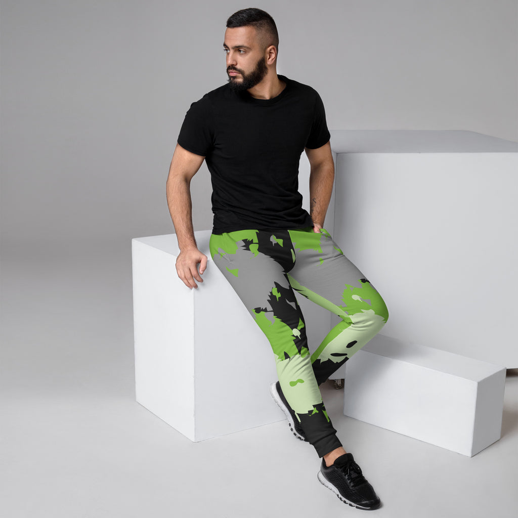 LGBTQIA+ Pride Flags Drips Men's Joggers -  agender Flag SHAVA