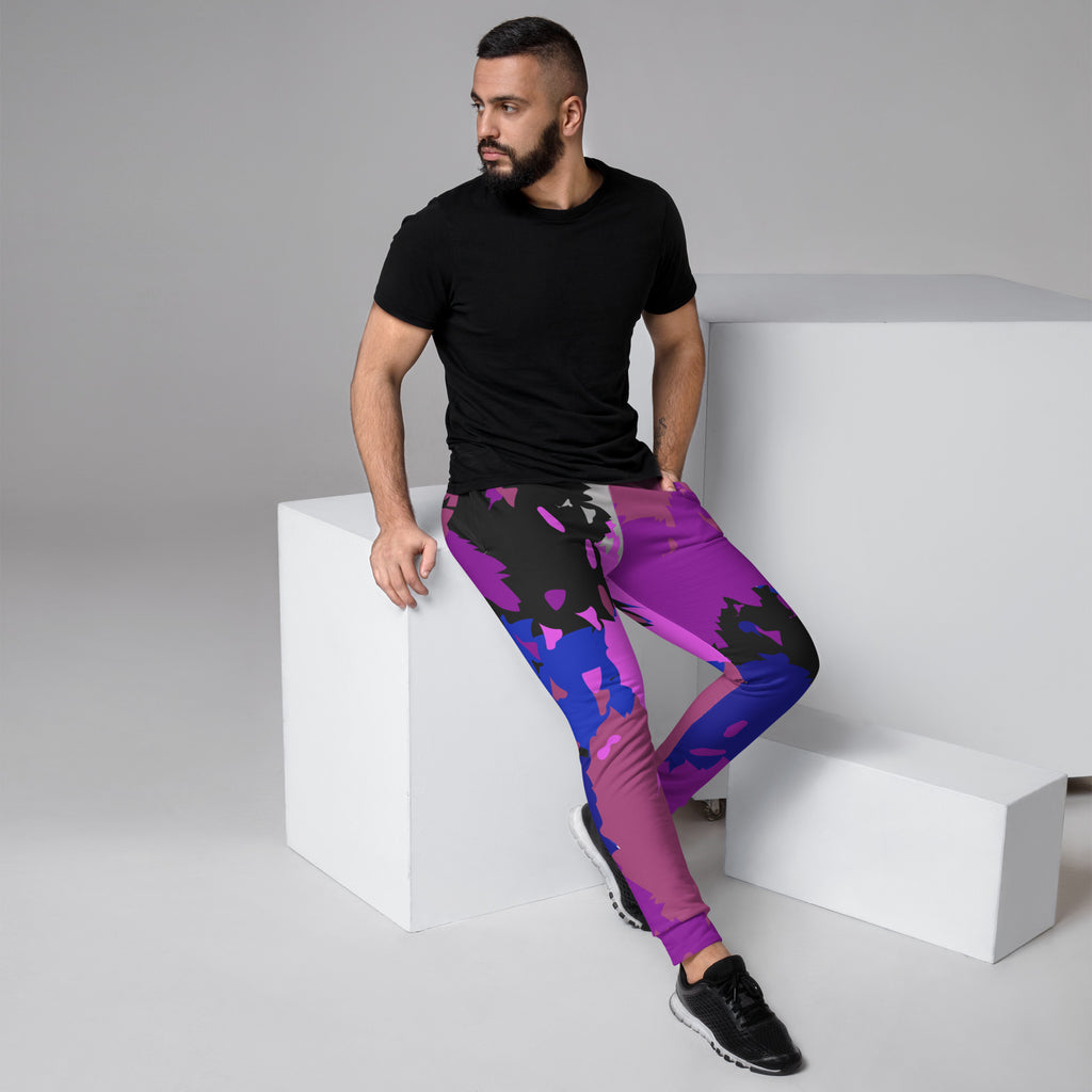 LGBTQIA+ Pride Flags Drips Men's Joggers - GenderFluid Flag SHAVA