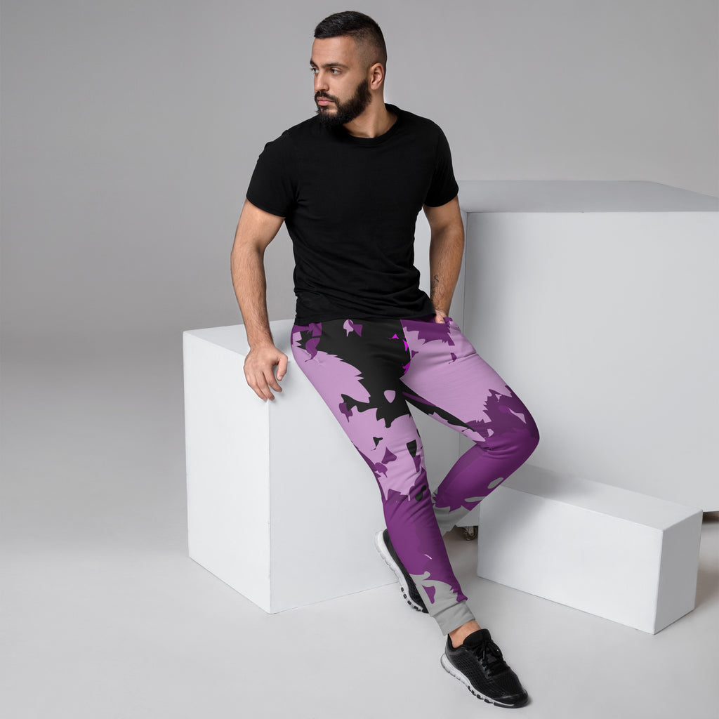 LGBTQIA+ Pride Flags Drips Men's Joggers - Labrys Lesbian Flag SHAVA