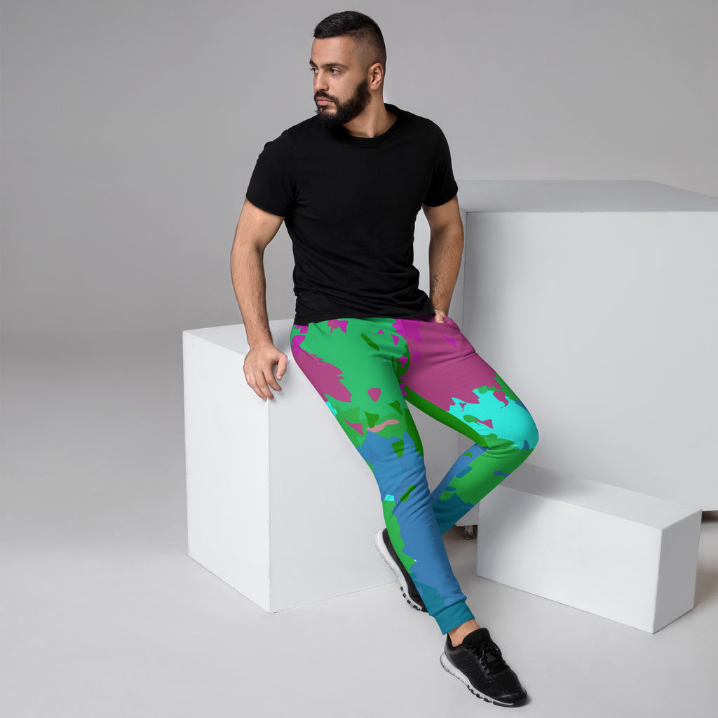 LGBTQIA+ Pride Flags Drips Men's Joggers - Polysexual  Flag SHAVA