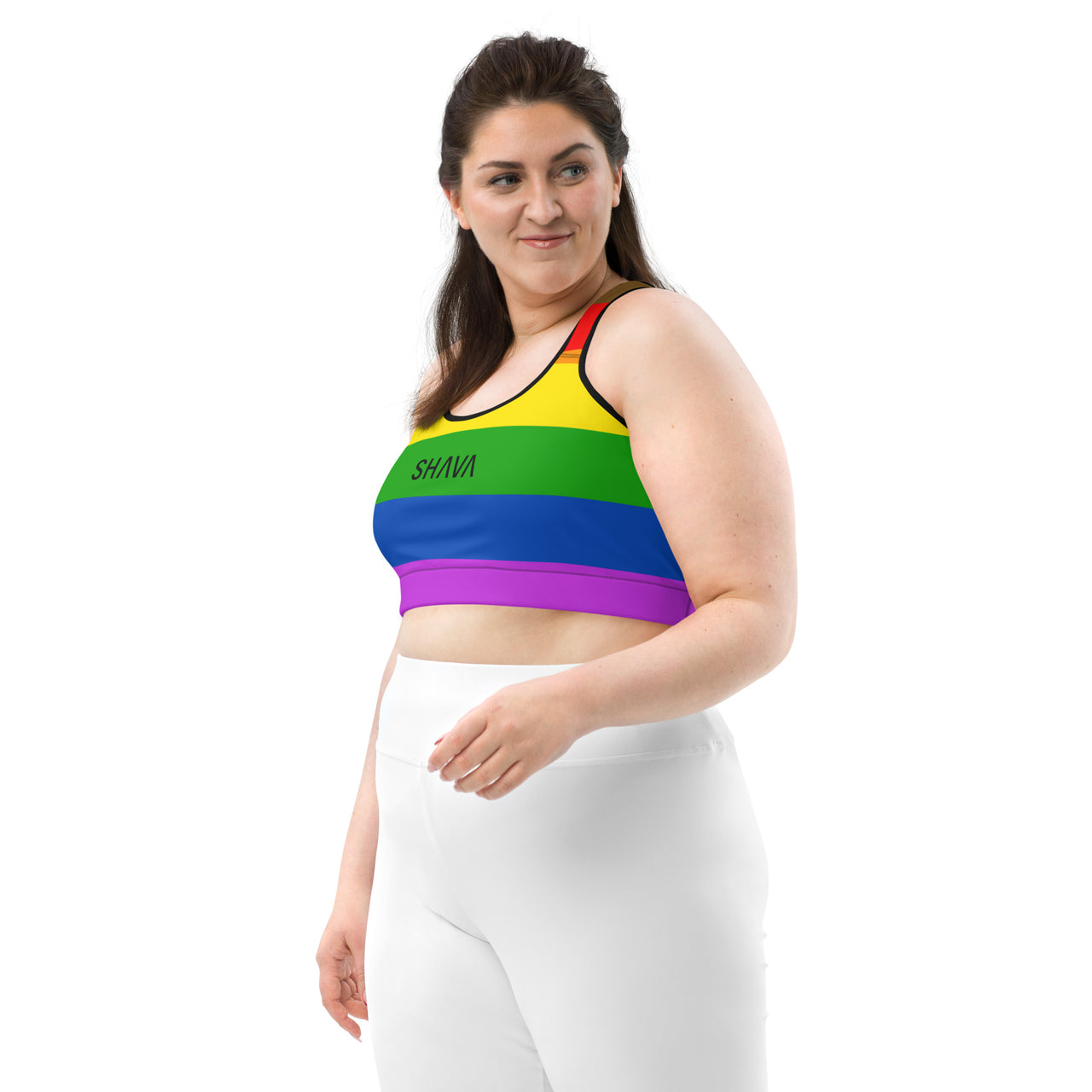 Philadelphia Flag LGBTQ Sports Bra Women's Size - SHAVA