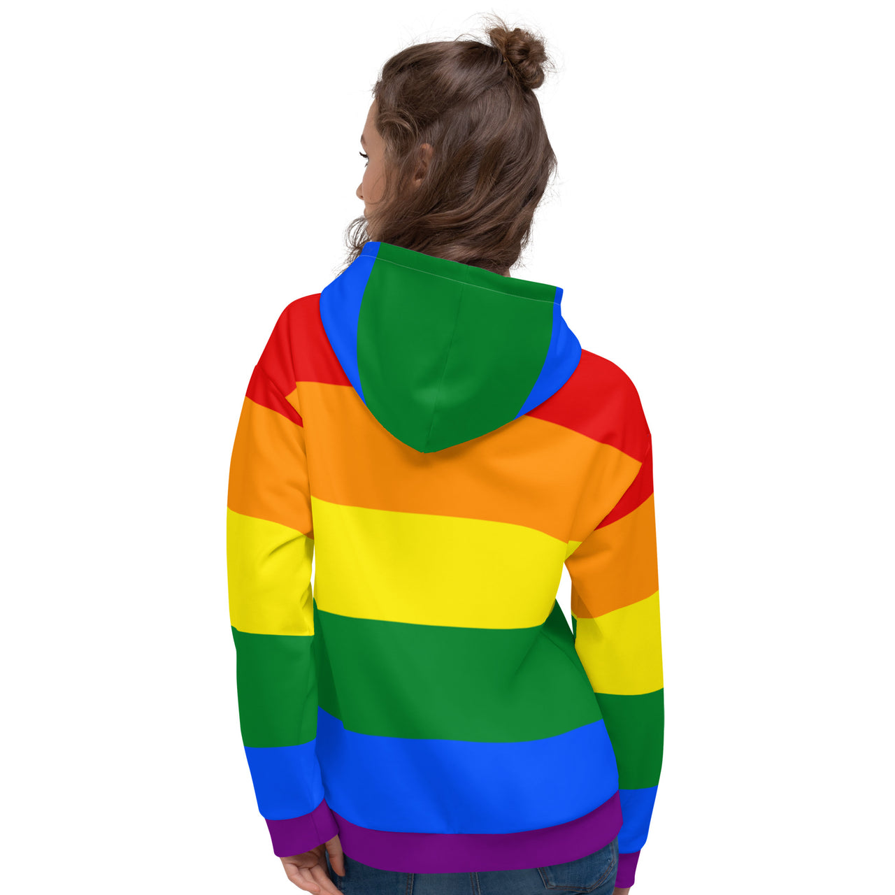 Rainbow Flag LGBTQ Hoodie Unisex Size SHAVA