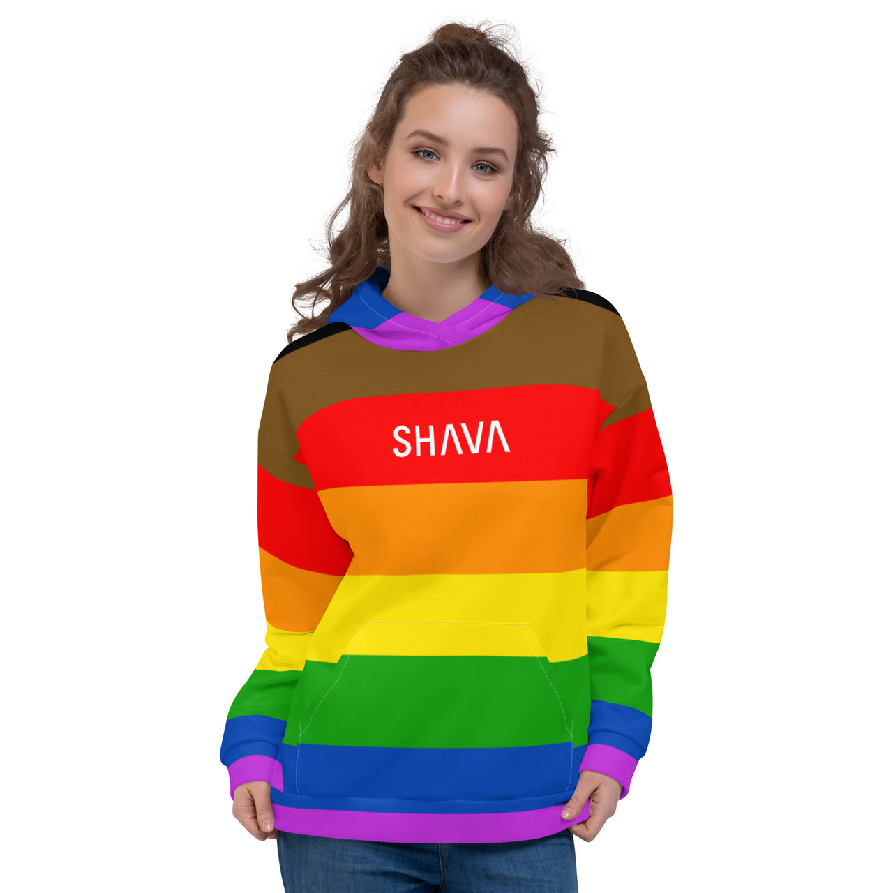 Philadelphia Flag LGBTQ Hoodie Unisex Size SHAVA CO