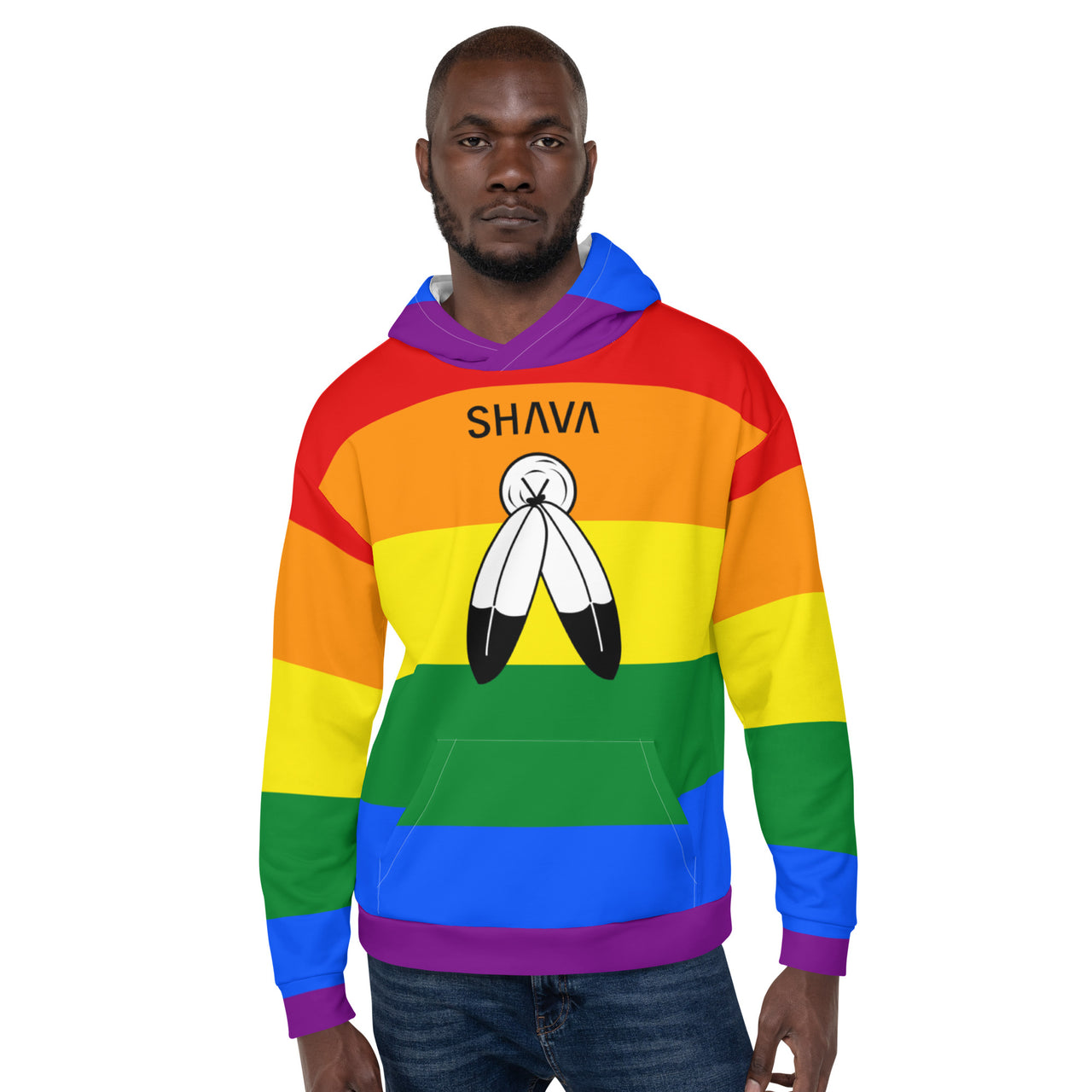 Two Spirit Flag LGBTQ Hoodie Unisex Size SHAVA CO