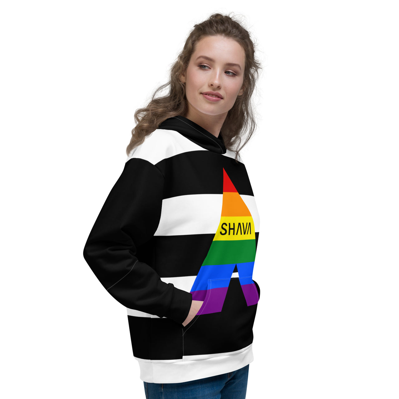Straight Ally Flag LGBTQ Hoodie Unisex Size SHAVA CO