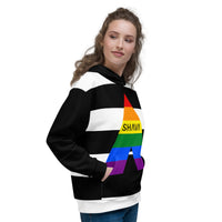 Thumbnail for Straight Ally Flag LGBTQ Hoodie Unisex Size SHAVA CO