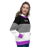 Thumbnail for Asexual Flag LGBTQ Hoodie Unisex Size SHAVA CO