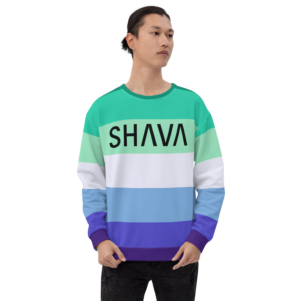 Gay Flag LGBTQ Sweatshirt Unisex Size SHAVA CO