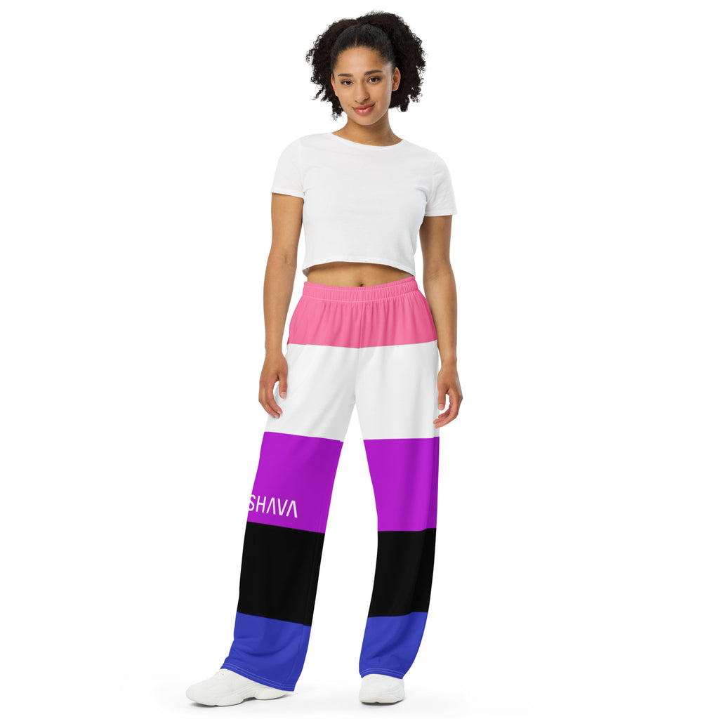 Genderfluid Flag LGBTQ Bottoms Unisex Size SHAVA