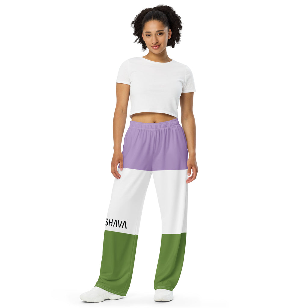 Genderqueer Flag LGBTQ Bottoms Unisex Size SHAVA