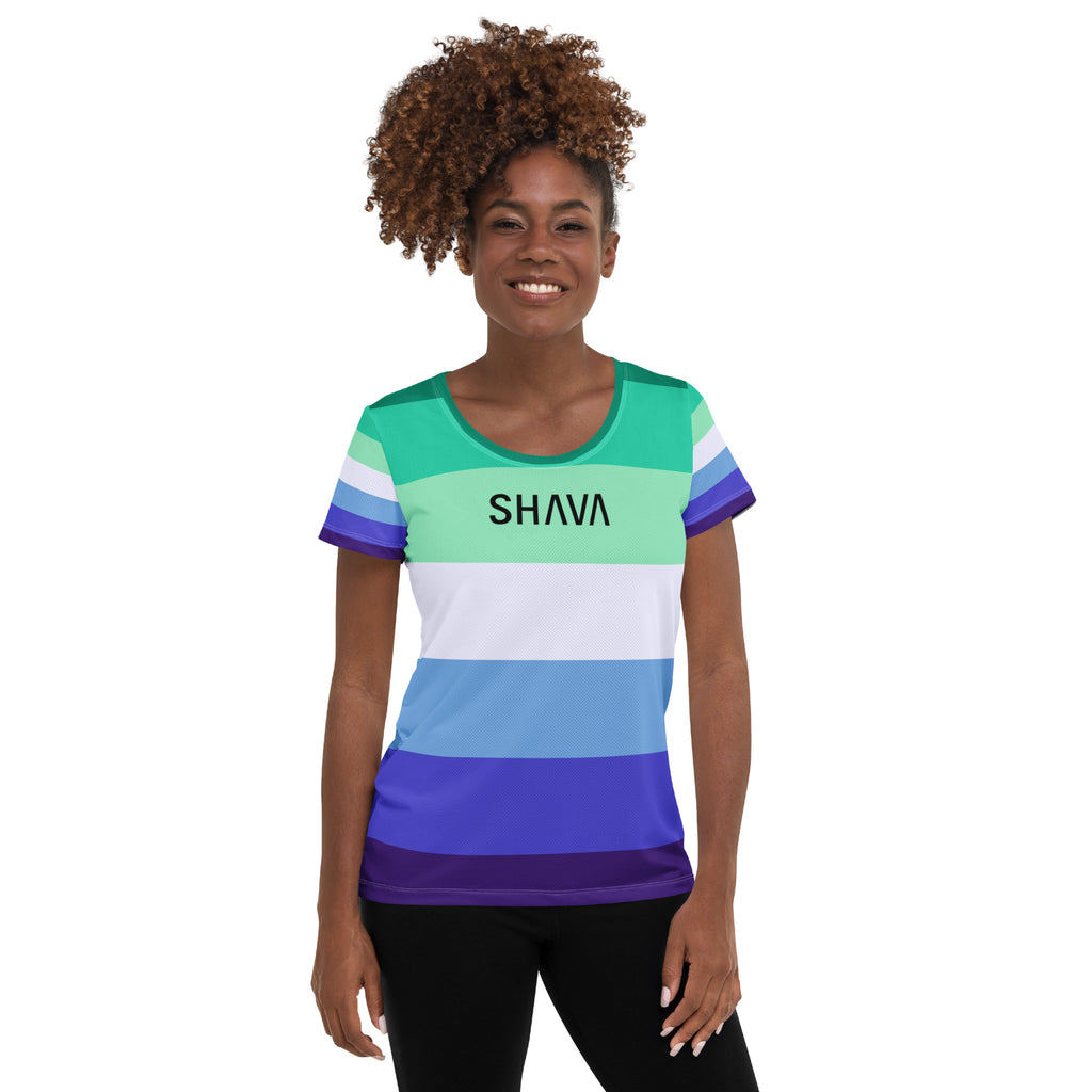 Gay Flag LGBTQ T-Shirt Women’s Size SHAVA CO