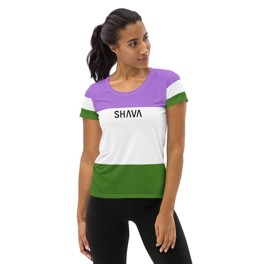 Gender Queer Flag LGBTQ T-Shirt Women’s Size SHAVA CO