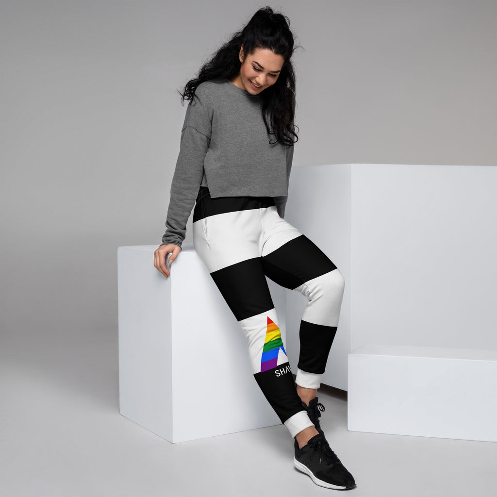 Straight Ally Flag LGBTQ Joggers Women’s Size SHAVA CO